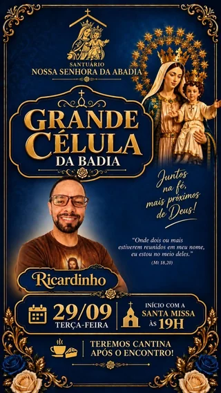 Grande Célula da Abadia com Ricardinho